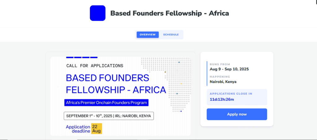 Based Founder Fellowship: Accelerate Your Onchain Venture in Nairobi 3 based-founder-fellowship
